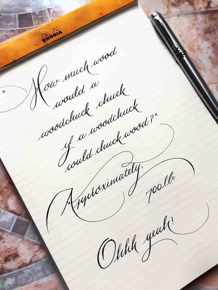 most beautiful handwriting in world